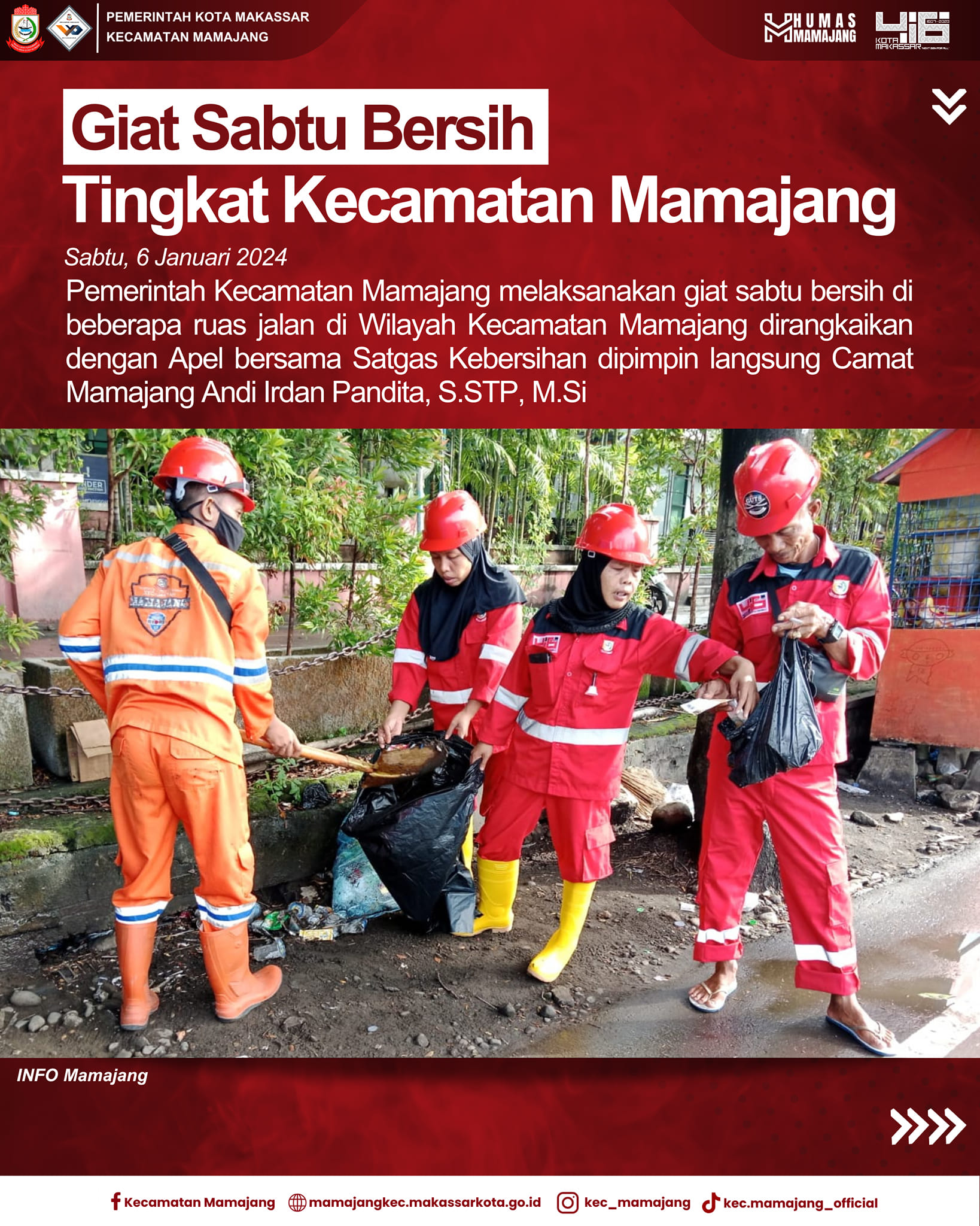 Gambar Giat Sabtu Bersih Kecamatan Mamajang